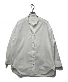 SHIPS any（シップスエニィ）の古着「REPREVE バンド カラー シャツ」｜ホワイト