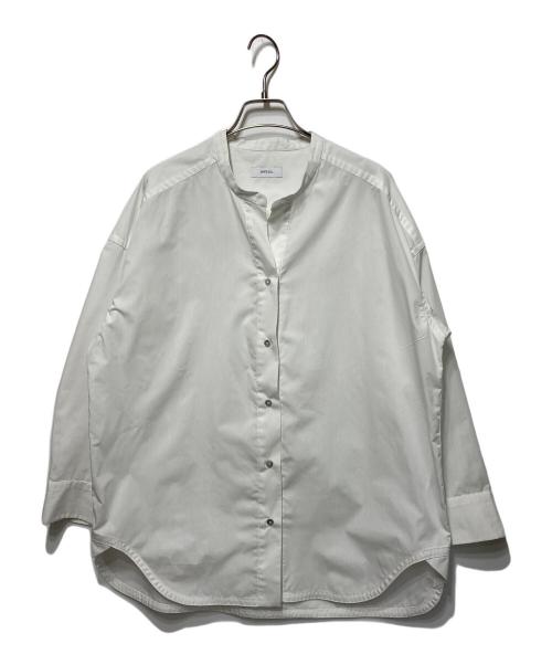SHIPS any（シップスエニィ）SHIPS any (シップスエニィ) REPREVE バンド カラー シャツ ホワイト サイズ:38の古着・服飾アイテム