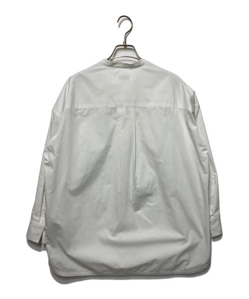 SHIPS any（シップスエニィ）SHIPS any (シップスエニィ) REPREVE バンド カラー シャツ ホワイト サイズ:38の古着・服飾アイテム