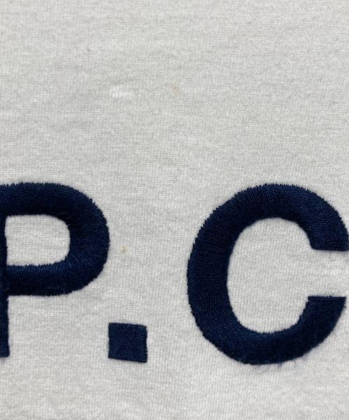 A.P.C.（アーペーセー）A.P.C. (アーペーセー) RUE MADAME ロゴTシャツ ホワイト サイズ:Sの古着・服飾アイテム