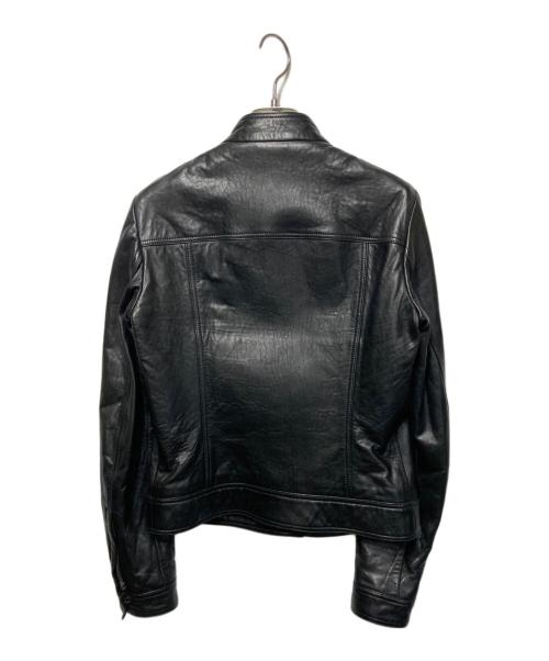 GUCCI（グッチ）GUCCI (グッチ) シングルライダースジャケット ブラック サイズ:38の古着・服飾アイテム