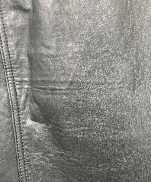 GUCCI（グッチ）GUCCI (グッチ) シングルライダースジャケット ブラック サイズ:38の古着・服飾アイテム