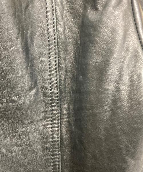 GUCCI（グッチ）GUCCI (グッチ) シングルライダースジャケット ブラック サイズ:38の古着・服飾アイテム