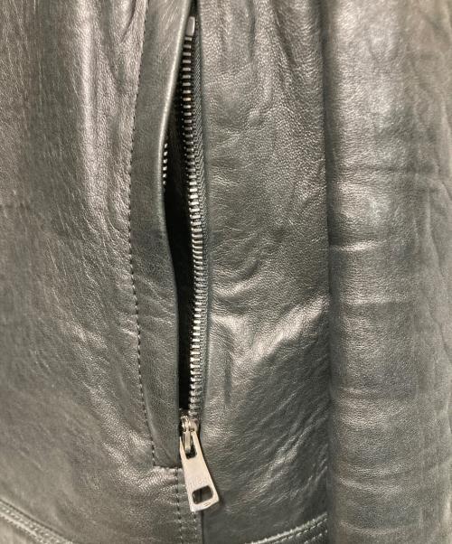 GUCCI（グッチ）GUCCI (グッチ) シングルライダースジャケット ブラック サイズ:38の古着・服飾アイテム