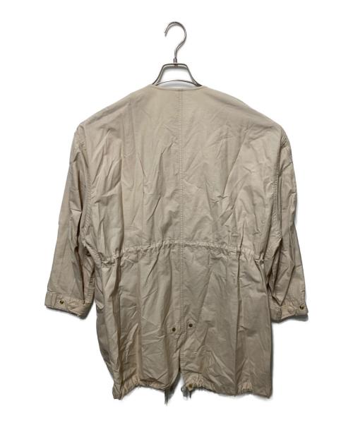 URBAN RESEARCH DOORS（アーバンリサーチドアーズ）URBAN RESEARCH DOORS (アーバンリサーチドアーズ) ノーカラーモッズコート ベージュ サイズ:Mの古着・服飾アイテム