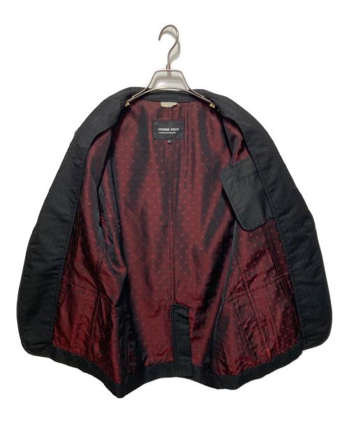 COMME des GARCONS HOMME DEUX（コムデギャルソン オム ドゥ）COMME des GARCONS HOMME DEUX (コムデギャルソン オム ドゥ) ストライプジャケット ブラック サイズ:sの古着・服飾アイテム