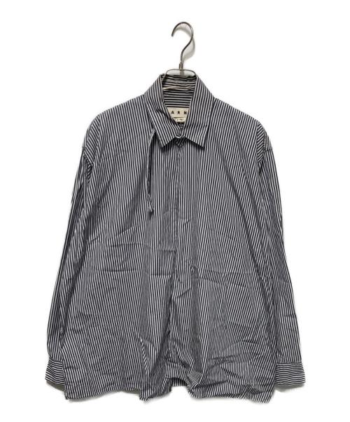 MARNI（マルニ）MARNI (マルニ) ストライプシャツ ホワイト×ブラック サイズ:44の古着・服飾アイテム