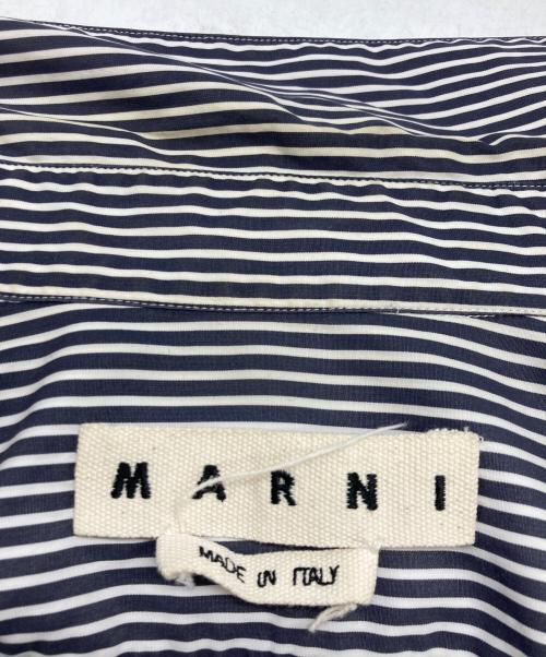 MARNI（マルニ）MARNI (マルニ) ストライプシャツ ホワイト×ブラック サイズ:44の古着・服飾アイテム