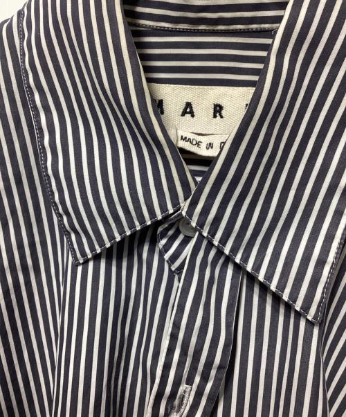 MARNI（マルニ）MARNI (マルニ) ストライプシャツ ホワイト×ブラック サイズ:44の古着・服飾アイテム