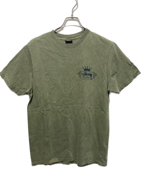 stussy（ステューシー）stussy (ステューシー) Built To Last Pigment Dyed T-shirt グリーン サイズ:ｓの古着・服飾アイテム