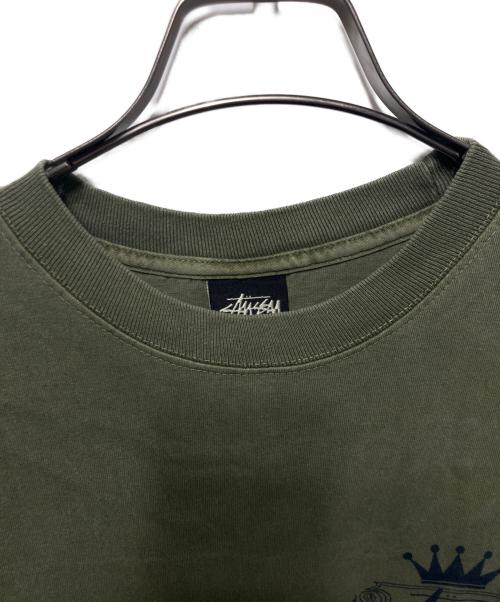 stussy（ステューシー）stussy (ステューシー) Built To Last Pigment Dyed T-shirt グリーン サイズ:ｓの古着・服飾アイテム