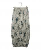Ameriアメリ）の古着「NEON FLOWER I LINE SKIRT」｜グリーン