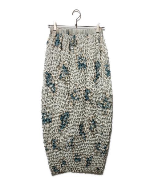 Ameri（アメリ）Ameri (アメリ) NEON FLOWER I LINE SKIRT グリーン サイズ:Mの古着・服飾アイテム