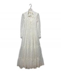 中古・古着通販】gunne sax (ガ二―サックス) フラワーレースワンピース