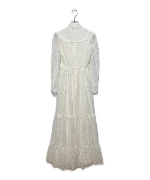 gunne sax（ガ二―サックス）gunne sax (ガ二―サックス) フラワーレースワンピース ホワイト サイズ:SIZE 3の古着・服飾アイテム