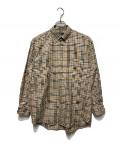 中古・古着通販】BURBERRY (バーバリー) チェックシャツ ベージュ