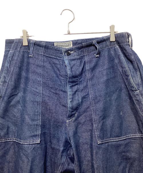 Engineered Garments WORKADAY（エンジニアドガーメンツ ワーカーデイ）Engineered Garments WORKADAY (エンジニアドガーメンツ ワーカーデイ) Fatigue Pant-12oz Denim/ファティーグデニムパンツ インディゴ サイズ:Lの古着・服飾アイテム