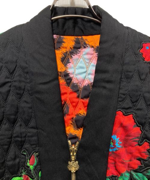 KENZO（ケンゾー）KENZO (ケンゾー) H&M (エイチアンドエム) 花柄刺繍リバーシブル着物ジャケット ブラック サイズ:XSの古着・服飾アイテム