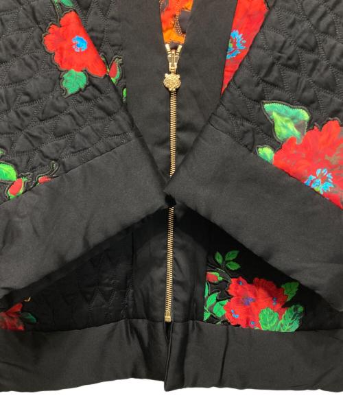 KENZO（ケンゾー）KENZO (ケンゾー) H&M (エイチアンドエム) 花柄刺繍リバーシブル着物ジャケット ブラック サイズ:XSの古着・服飾アイテム