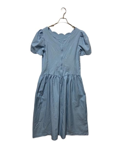 COMME des GARCONS COMME des GARCONS（コムデギャルソン コムデギャルソン）COMME des GARCONS COMME des GARCONS (コムデギャルソン コムデギャルソン) スカラップワンピース ブルー サイズ:Sの古着・服飾アイテム