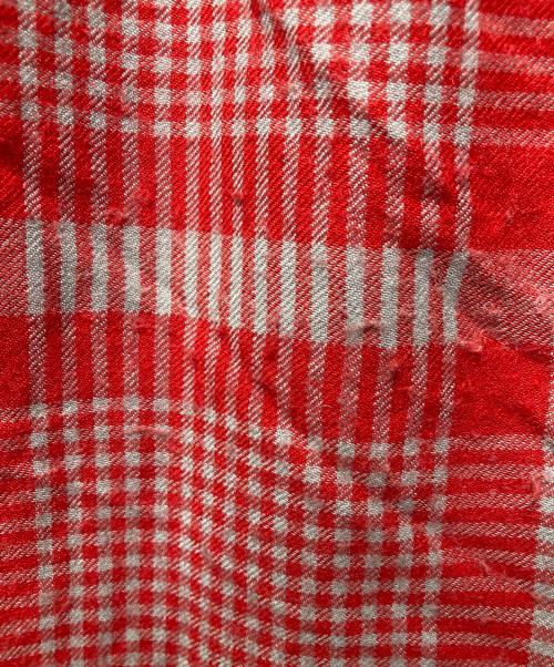 tricot COMME des GARCONS（トリココムデギャルソン）tricot COMME des GARCONS (トリココムデギャルソン) ウールチェックスカート レッド サイズ:FREEの古着・服飾アイテム