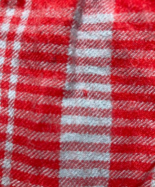 tricot COMME des GARCONS（トリココムデギャルソン）tricot COMME des GARCONS (トリココムデギャルソン) ウールチェックスカート レッド サイズ:FREEの古着・服飾アイテム
