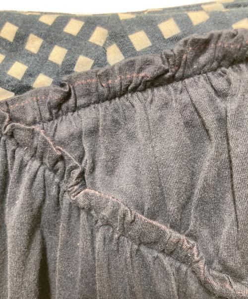 ISSEY MIYAKE（イッセイミヤケ）ISSEY MIYAKE (イッセイミヤケ) ギャザースカート ネイビー サイズ:1の古着・服飾アイテム