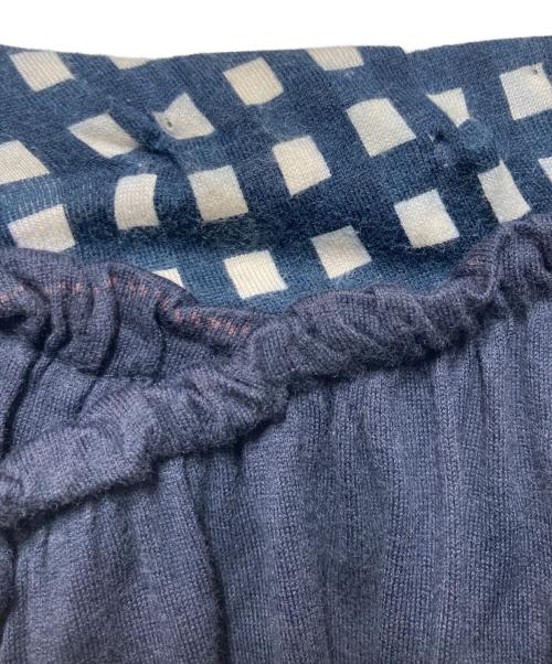 ISSEY MIYAKE（イッセイミヤケ）ISSEY MIYAKE (イッセイミヤケ) ギャザースカート ネイビー サイズ:1の古着・服飾アイテム