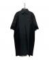 FRED PERRY（フレッドペリー）の古着「Sheer Knit Paneled Shirt Dress/シアーニットパネルドレス」｜ブラック