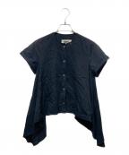 MM6 Maison Margielaエムエムシックスメゾンマルジェラ）の古着「ブラウス」｜ブラック