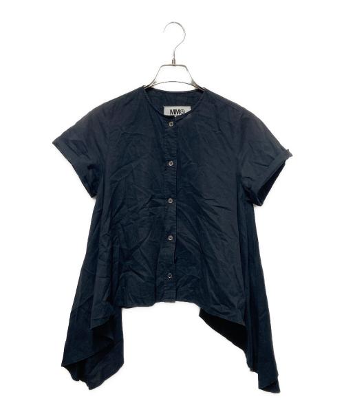MM6 Maison Margiela（エムエムシックスメゾンマルジェラ）MM6 Maison Margiela (エムエムシックスメゾンマルジェラ) ブラウス ブラック サイズ:38の古着・服飾アイテム