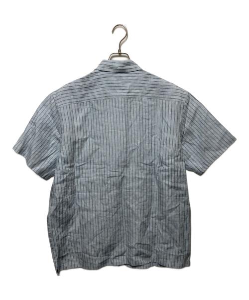 BoTT（ボット）BoTT (ボット) Striped S/S Shirt ブルー サイズ:Lの古着・服飾アイテム