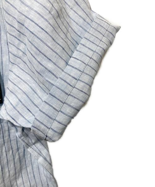 BoTT（ボット）BoTT (ボット) Striped S/S Shirt ブルー サイズ:Lの古着・服飾アイテム