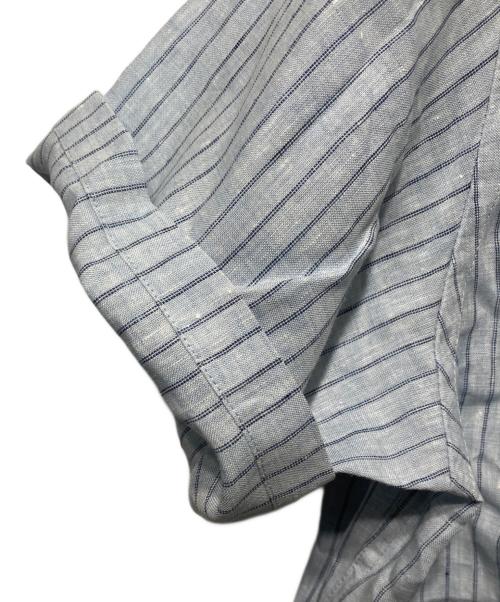 BoTT（ボット）BoTT (ボット) Striped S/S Shirt ブルー サイズ:Lの古着・服飾アイテム