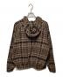 BoTT (ボット) HEAVY CHECK ZIP HOODIE ブラウン×ブラック サイズ:L：18000円