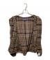 中古・古着 BoTT (ボット) HEAVY CHECK ZIP HOODIE ブラウン×ブラック サイズ:L：18000円