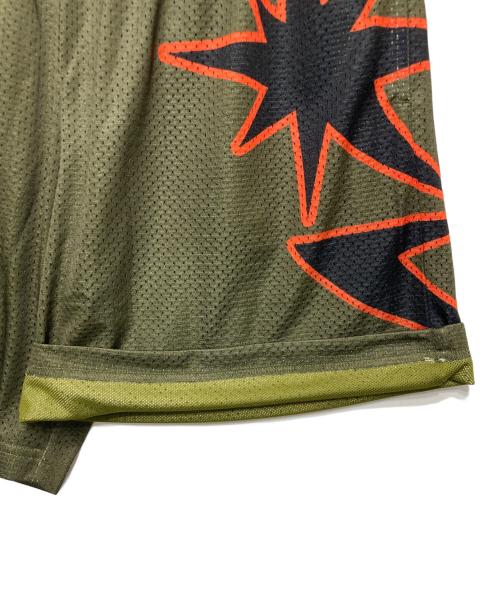 BoTT（ボット）BoTT (ボット) Big B Logo Mesh Shorts カーキ サイズ:Lの古着・服飾アイテム