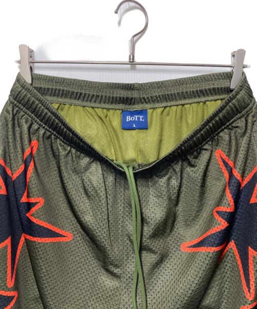 BoTT（ボット）BoTT (ボット) Big B Logo Mesh Shorts カーキ サイズ:Lの古着・服飾アイテム