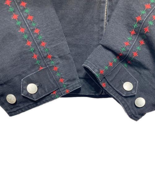 BoTT（ボット）BoTT (ボット) Leather Collar Work Jacket/レザーカラーワークジャケット ブラック サイズ:Lの古着・服飾アイテム