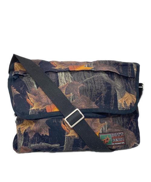 BoTT（ボット）BoTT (ボット) Canvas Shoulder Bag/キャンバスショルダーバッグ ブラック×ブラウンの古着・服飾アイテム