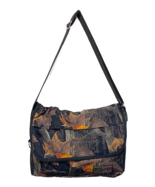BoTT（ボット）BoTT (ボット) Canvas Shoulder Bag/キャンバスショルダーバッグ ブラック×ブラウンの古着・服飾アイテム
