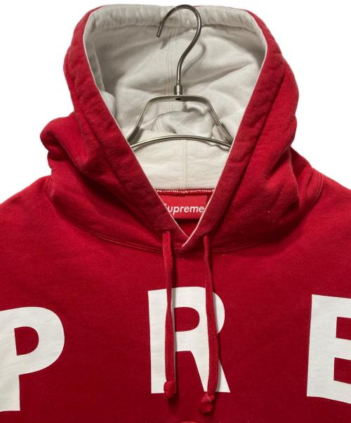 SUPREME（シュプリーム）SUPREME (シュプリーム) Spread Logo Hooded Sweatshirt/スプレッドロゴフーデッドスウェット レッド サイズ:Ｍの古着・服飾アイテム