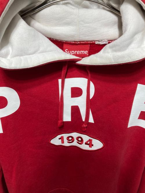 SUPREME（シュプリーム）SUPREME (シュプリーム) Spread Logo Hooded Sweatshirt/スプレッドロゴフーデッドスウェット レッド サイズ:Ｍの古着・服飾アイテム