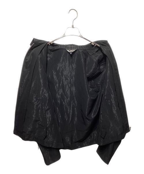 BLACK COMME des GARCONS（ブラックコムデギャルソン）BLACK COMME des GARCONS (ブラックコムデギャルソン) ジップアップジャケット ブラック サイズ:Lの古着・服飾アイテム