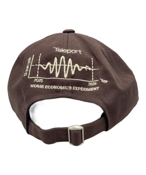 teleport（テレポート）teleport (テレポート) HOME ECONOMICS EXPERIMENT (ホーム エコノミクス エクスペリメント) キャップ ブラウンの古着・服飾アイテム