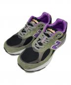 NEW BALANCEニューバランス）の古着「ローカットスニーカー」｜カーキ×パープル