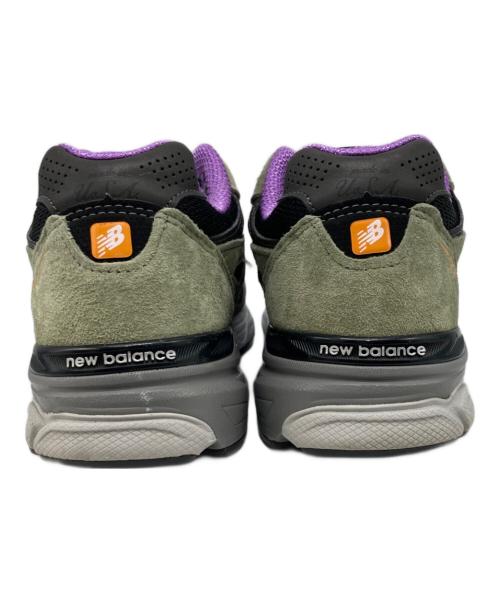 NEW BALANCE（ニューバランス）NEW BALANCE (ニューバランス) ローカットスニーカー カーキ×パープル サイズ:27の古着・服飾アイテム
