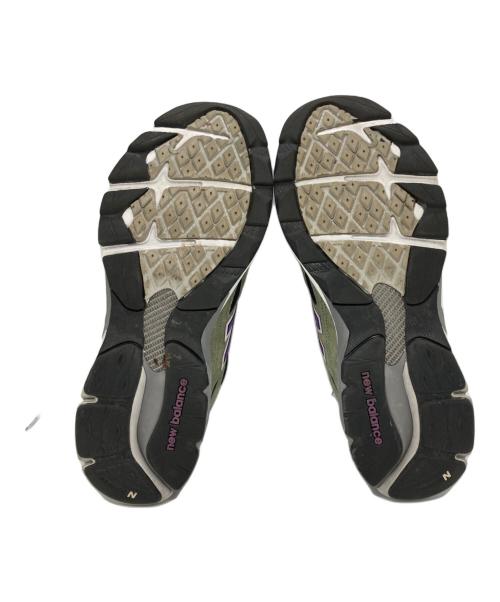 NEW BALANCE（ニューバランス）NEW BALANCE (ニューバランス) ローカットスニーカー カーキ×パープル サイズ:27の古着・服飾アイテム