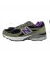 NEW BALANCE (ニューバランス) ローカットスニーカー カーキ×パープル サイズ:27：10000円