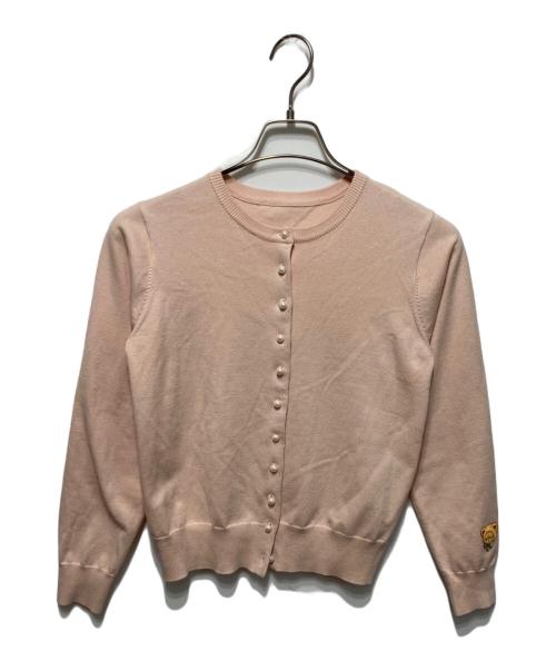 yukiemon（ユキエモン）yukiemon (ユキエモン) パールボタンカーディガン ピンク サイズ:Mの古着・服飾アイテム
